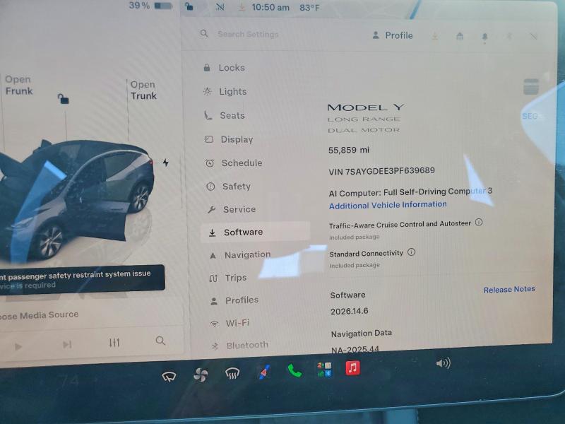 61148576 :رقم المزاد ، 7SAYGDEE3PF639689 vin ، 2023 Tesla Model Y مزاد بيع