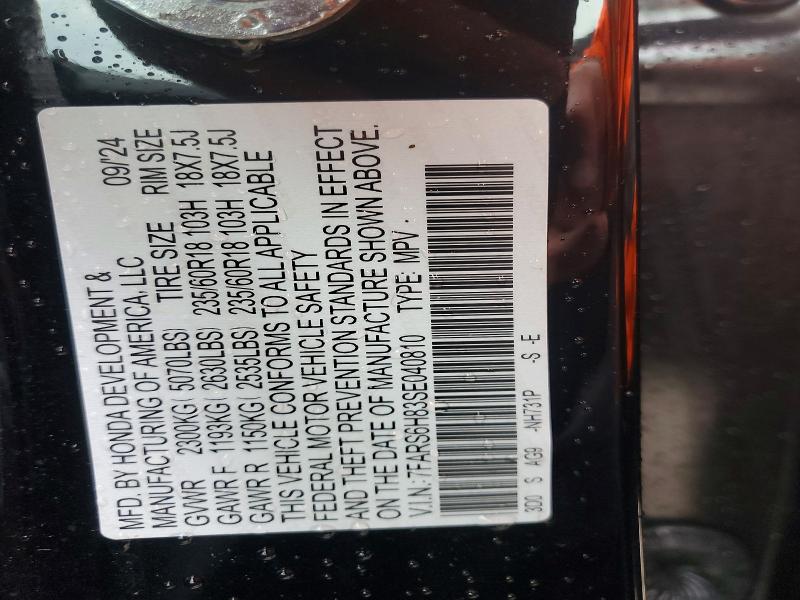 58152856 :رقم المزاد ، 7FARS6H83SE040810 vin ، 2025 Honda Cr-v مزاد بيع
