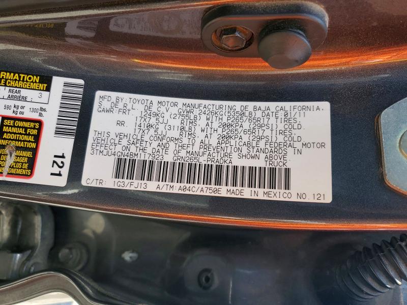 Продаж на аукціоні авто 2011 Toyota Tacoma, vin: 3TMJU4GN4BM117923, номер лоту: 59332436