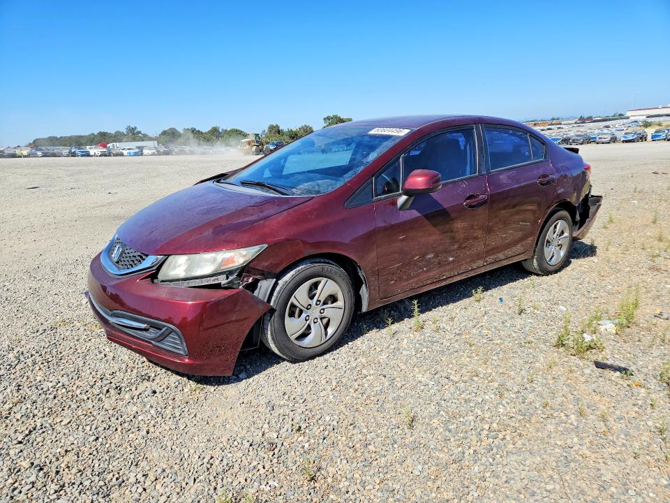 Auction sale of the 2013 Honda Civic, vin: 19XFB2F56DE043550, lot number: 60604496