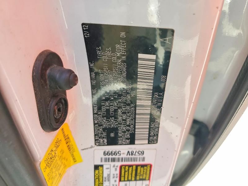 2013 Toyota Sienna მანქანა იყიდება აუქციონზე, vin: 5TDYK3DC7DS320616, აუქციონის ნომერი: 62471186