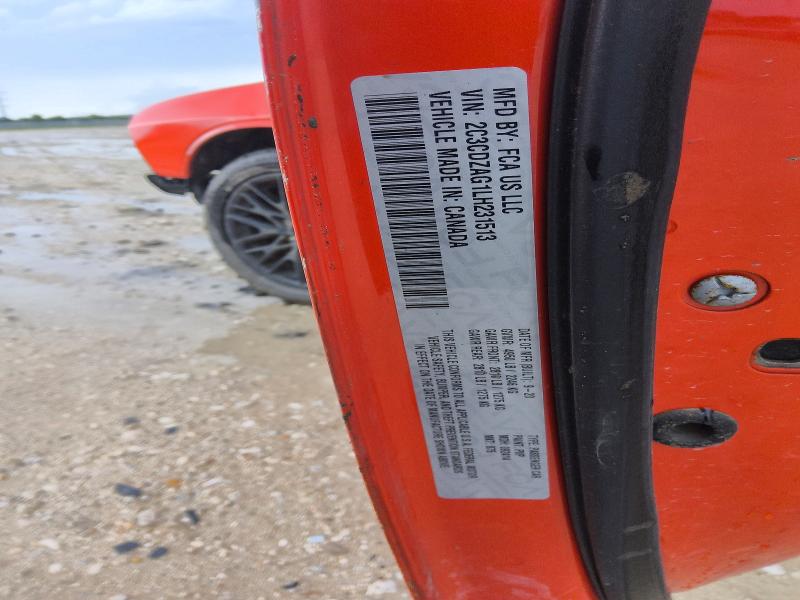Продаж на аукціоні авто 2020 Dodge Challenger, vin: 2C3CDZAG1LH231513, номер лоту: 61035656
