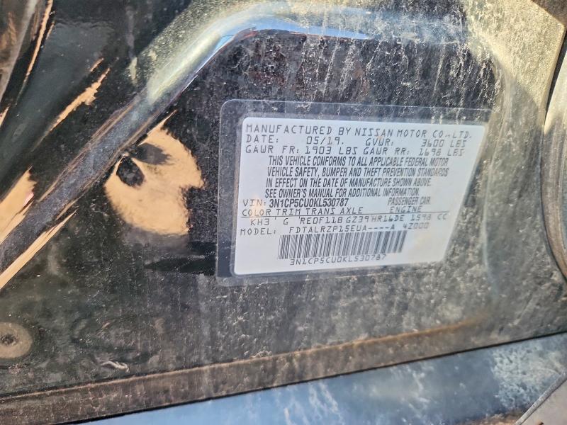 Auction sale of the 2019 Nissan Kicks, vin: 3N1CP5CU0KL530787, lot number: 59606556