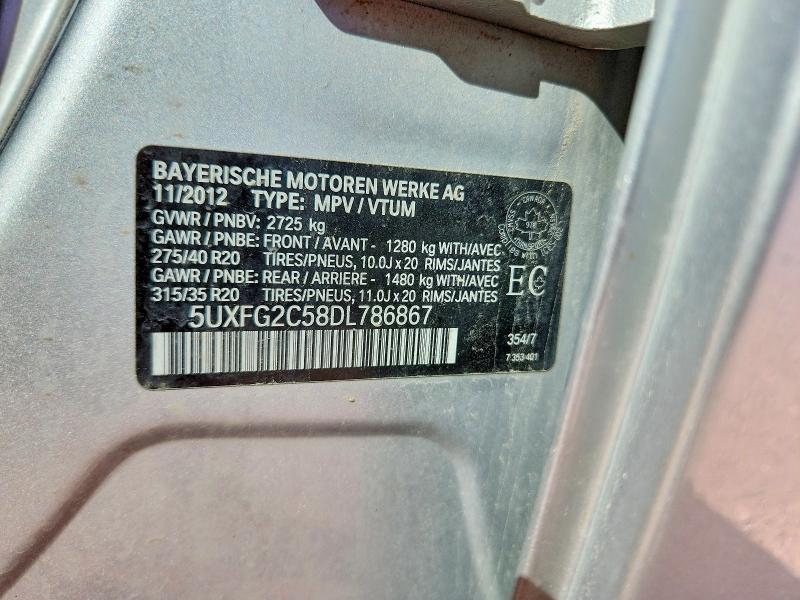 Продажа на аукционе авто 2013 Bmw X6, vin: 5UXFG2C58DL786867, номер лота: 60131036