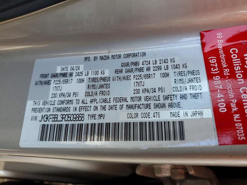 Aukcja sprzedaży 2024 Mazda Cx-5, vin: JM3KFBBL3R0509868, numer aukcji: 60291496