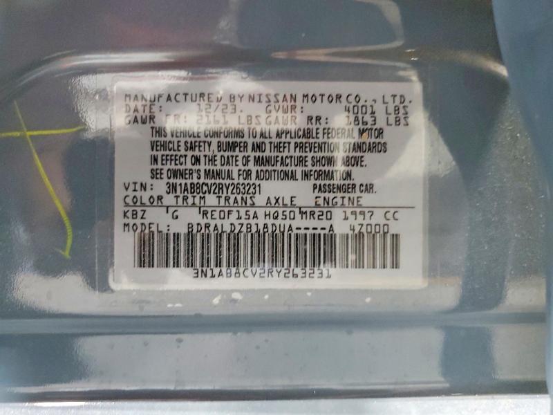 Продаж на аукціоні авто 2024 Nissan Sentra, vin: 3N1AB8CV2RY263231, номер лоту: 62653656
