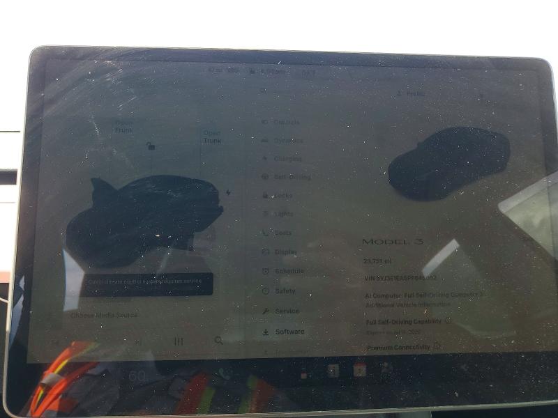 59668356 :رقم المزاد ، 5YJ3E1EA5PF645602 vin ، 2023 Tesla Model 3 مزاد بيع