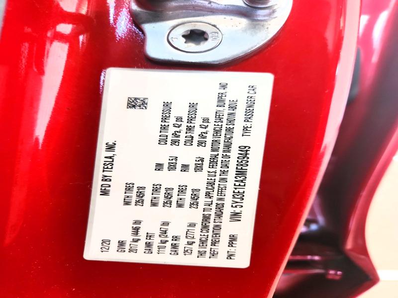 Продаж на аукціоні авто 2021 Tesla Model 3, vin: 5YJ3E1EA3MF859449, номер лоту: 59332166