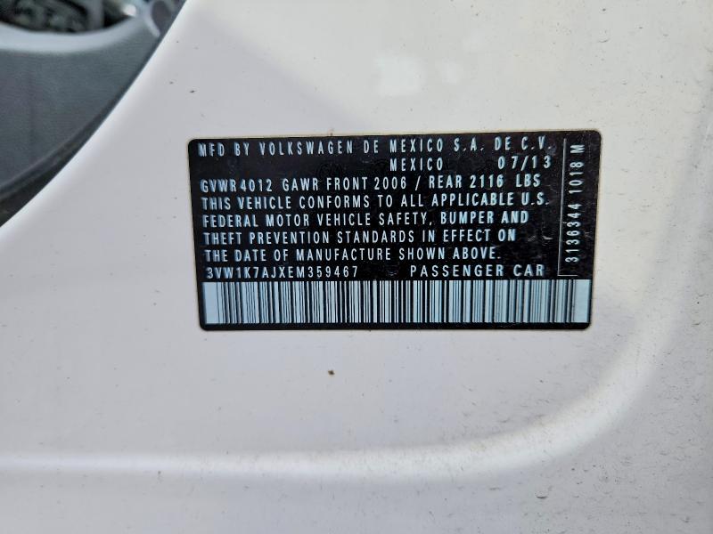Продаж на аукціоні авто 2014 Volkswagen Jetta, vin: 3VW1K7AJXEM359467, номер лоту: 61714126