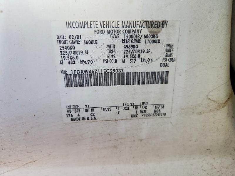 Aukcja sprzedaży 2001 Ford F450, vin: 1FDXW46Z11EC29037, numer aukcji: 61777706