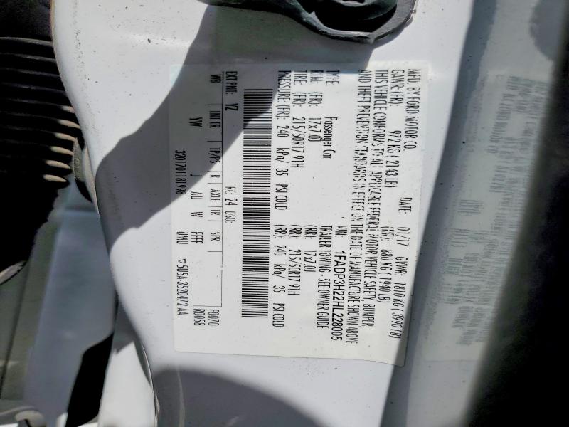 Aukcja sprzedaży 2017 Ford Focus, vin: 1FADP3H22HL228005, numer aukcji: 59697916