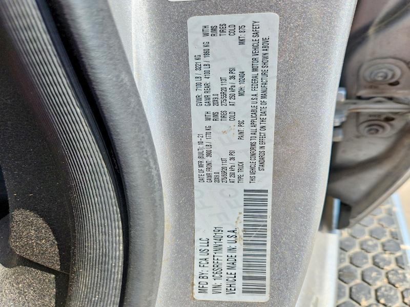 Продаж на аукціоні авто 2022 Ram 1500, vin: 1C6SRFFT1NN140191, номер лоту: 60011486