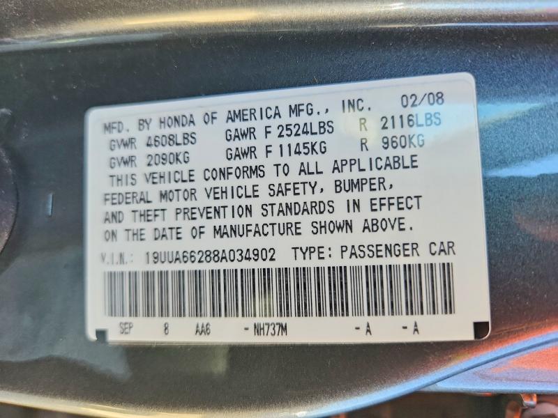 Продажа на аукционе авто 2008 Acura Tl, vin: 19UUA66288A034902, номер лота: 62838936