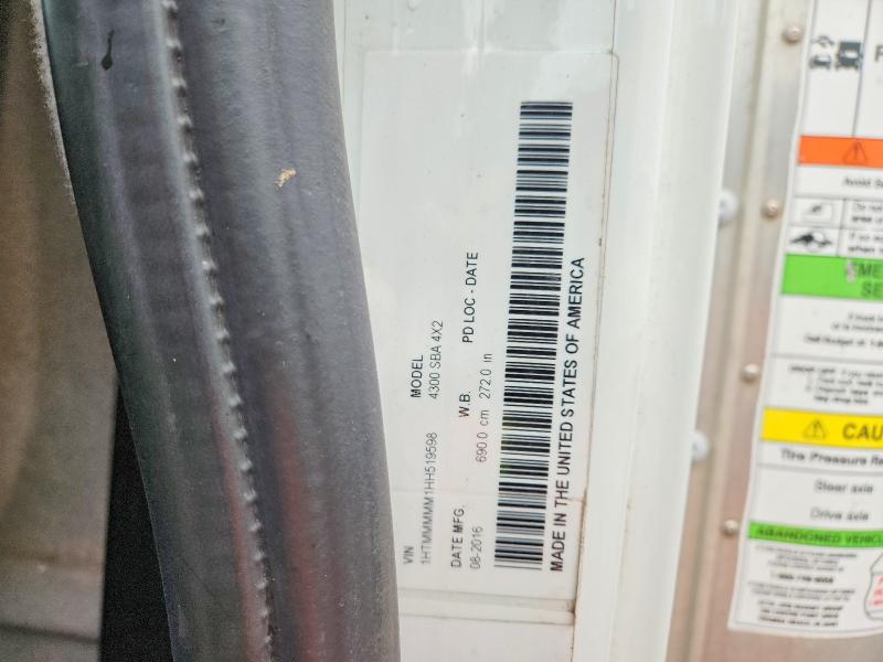 Продажа на аукционе авто 2017 International 4300, vin: 1HTMMMMM1HH519598, номер лота: 62580936