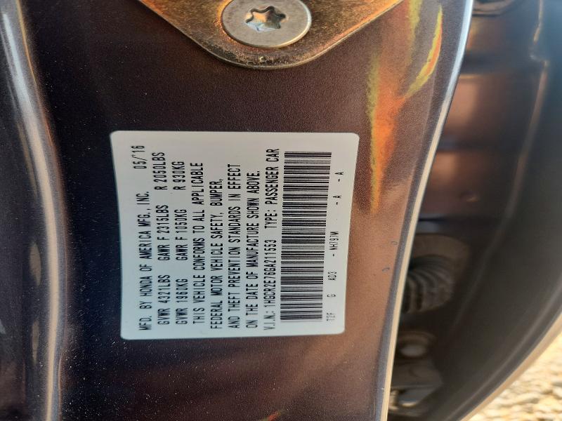 2016 Honda Accord მანქანა იყიდება აუქციონზე, vin: 1HGCR2E76GA211553, აუქციონის ნომერი: 62347656