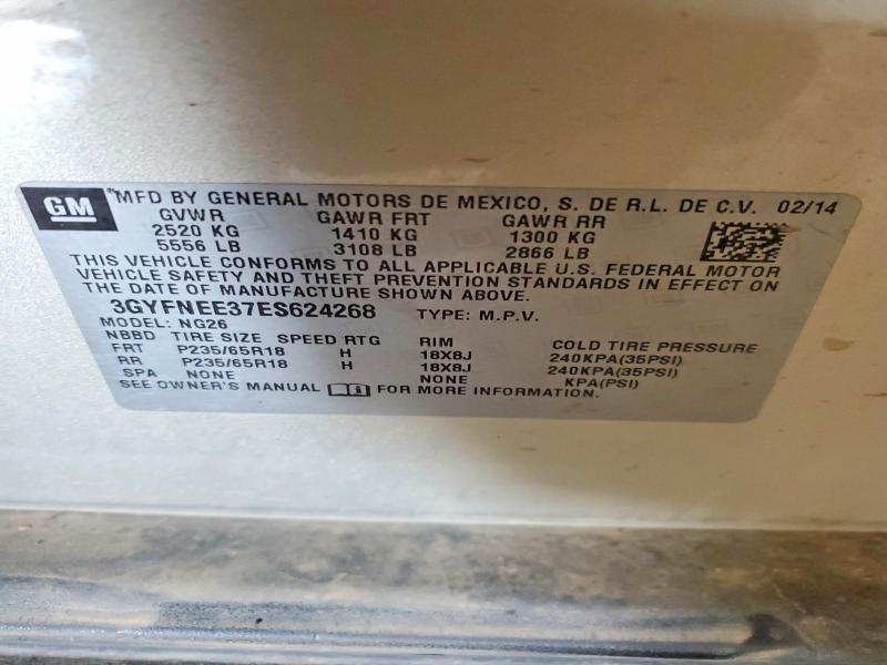 Продаж на аукціоні авто 2014 Cadillac Srx, vin: 3GYFNEE37ES624268, номер лоту: 61748536
