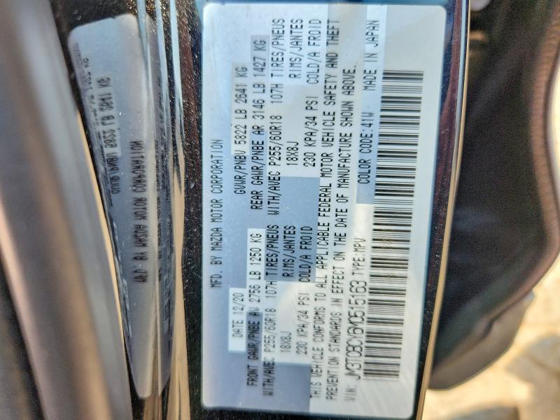 Aukcja sprzedaży 2021 Mazda Cx-9, vin: JM3TCBCY6M0515163, numer aukcji: 62266766