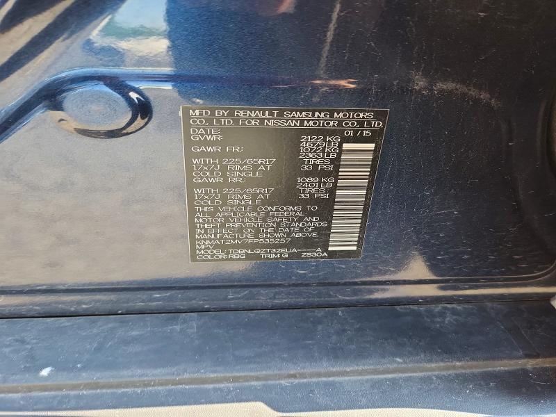 Продажа на аукционе авто 2015 Nissan Rogue, vin: KNMAT2MV7FP535257, номер лота: 61549616
