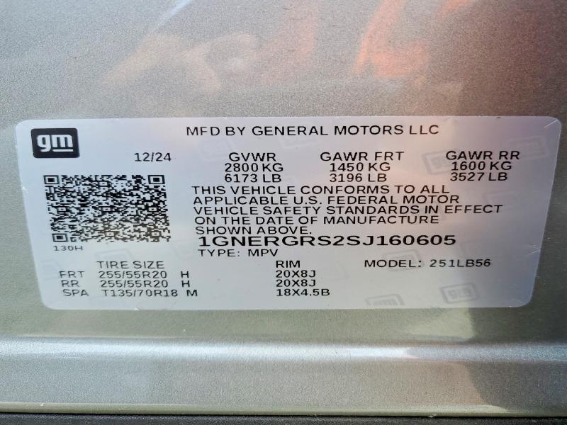 Продажа на аукционе авто 2025 Chevrolet Traverse, vin: 1GNERGRS2SJ160605, номер лота: 62411626