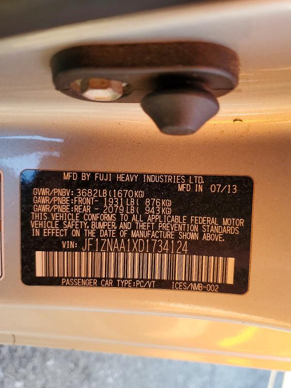 Продаж на аукціоні авто 2013 Scion Fr-s, vin: JF1ZNAA1XD1734124, номер лоту: 59332426