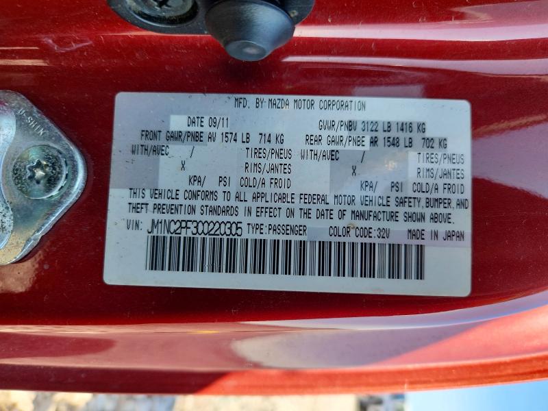 Продаж на аукціоні авто 2012 Mazda Mx-5 Miata, vin: JM1NC2PF3C0220305, номер лоту: 59825146