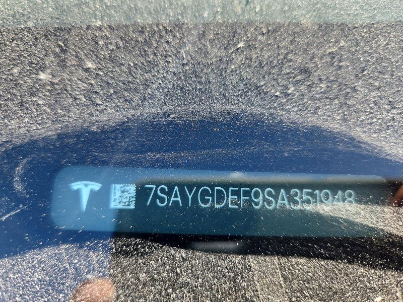 62265516 :رقم المزاد ، 7SAYGDEF9SA351948 vin ، 2025 Tesla Model Y مزاد بيع