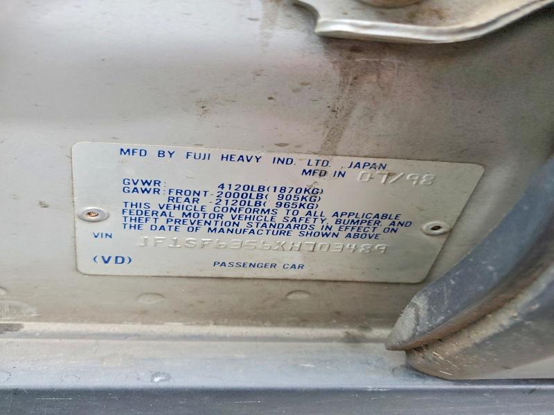 Продажа на аукционе авто 1999 Subaru Forester, vin: JF1SF6356XH703489, номер лота: 61357376