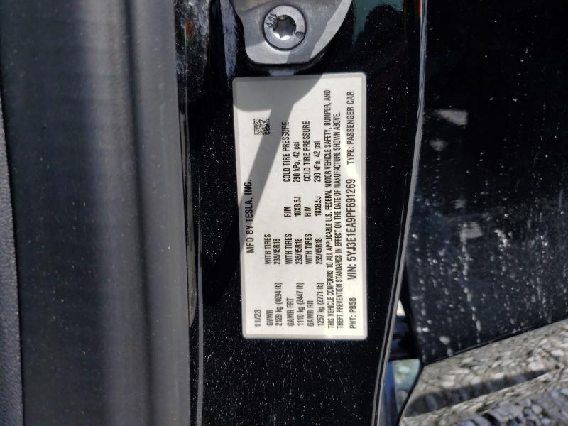 Aukcja sprzedaży 2023 Tesla Model 3, vin: 5YJ3E1EA9PF691269, numer aukcji: 61241256