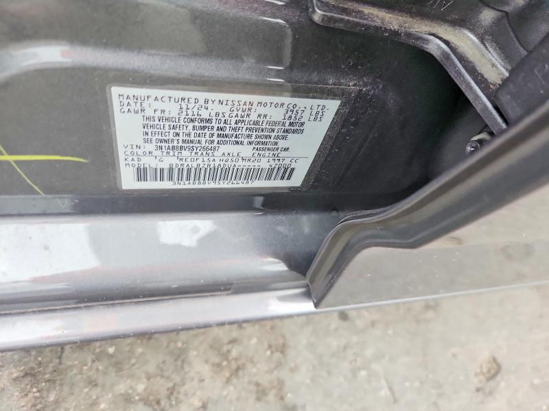 Продажа на аукционе авто 2025 Nissan Sentra, vin: 3N1AB8BV9SY266487, номер лота: 60754686