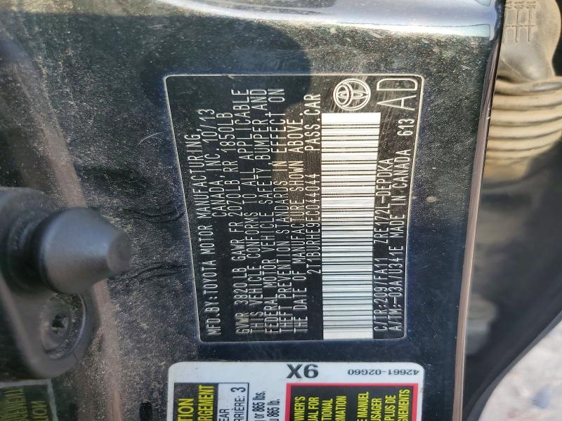 Продажа на аукционе авто 2014 Toyota Corolla, vin: 2T1BURHE9EC044044, номер лота: 61239996