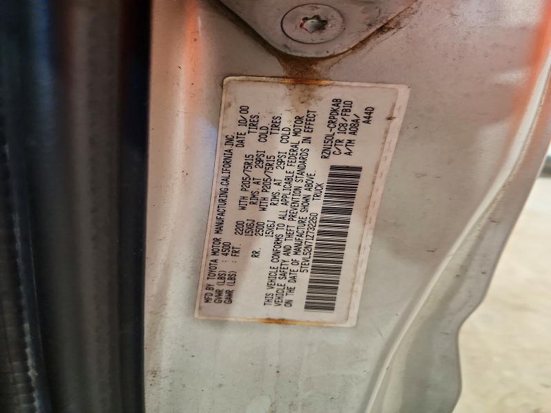 62698186 :رقم المزاد ، 5TEVL52N71Z732260 vin ، 2001 Toyota Tacoma مزاد بيع