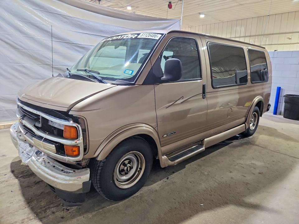 2001 Chevrolet Express G1500 მანქანა იყიდება აუქციონზე, vin: 1GBFG15W411130422, აუქციონის ნომერი: 61126486