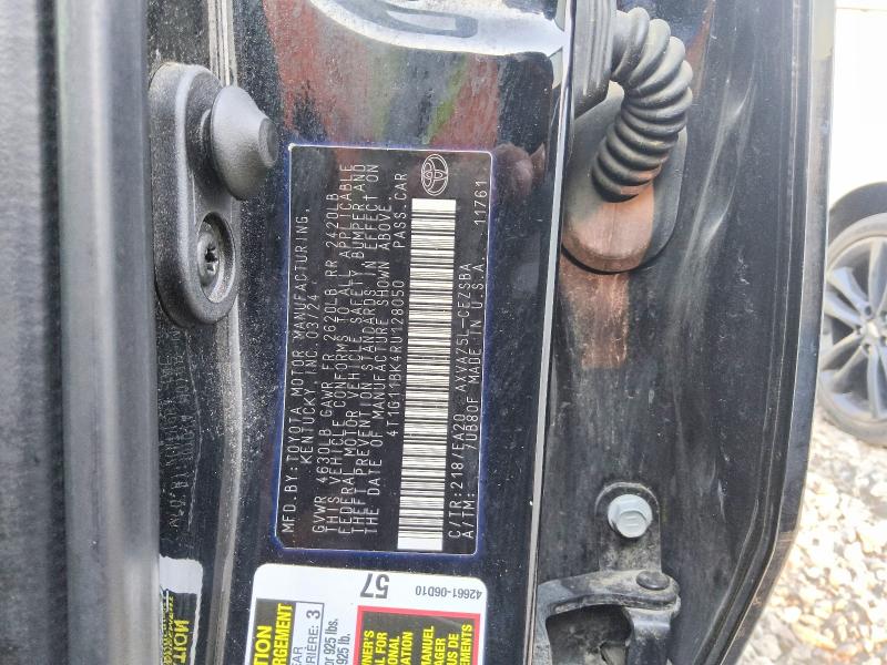 61282656 :رقم المزاد ، 4T1G11BK4RU128050 vin ، 2024 Toyota Camry مزاد بيع
