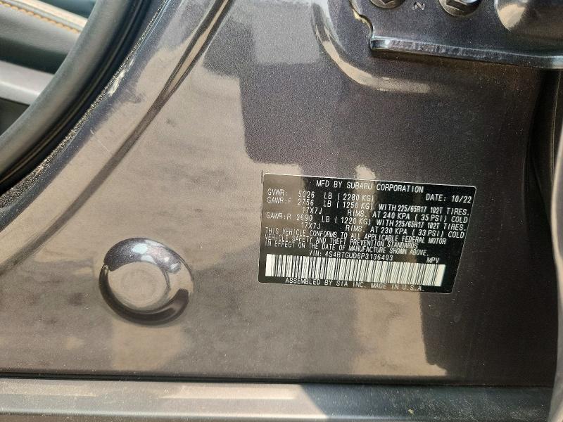 Продаж на аукціоні авто 2023 Subaru Outback, vin: 4S4BTGUD6P3136403, номер лоту: 59979696