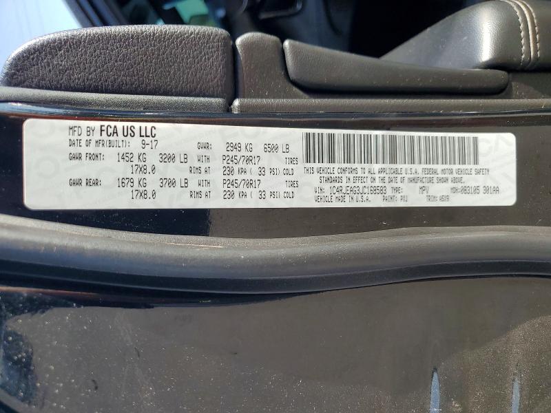 2018 Jeep Grand Cherokee მანქანა იყიდება აუქციონზე, vin: 1C4RJEAG3JC168583, აუქციონის ნომერი: 59157436
