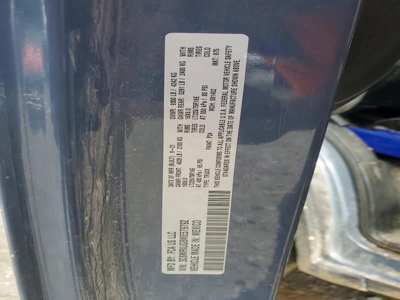 2021 Ram Promaster 3500 მანქანა იყიდება აუქციონზე, vin: 3C6MRVJG8ME579792, აუქციონის ნომერი: 61934206