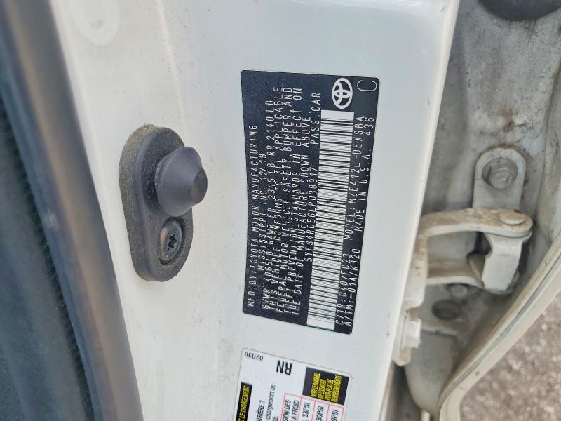 Продажа на аукционе авто 2020 Toyota Corolla, vin: 5YFS4RCE6LP038917, номер лота: 61603106