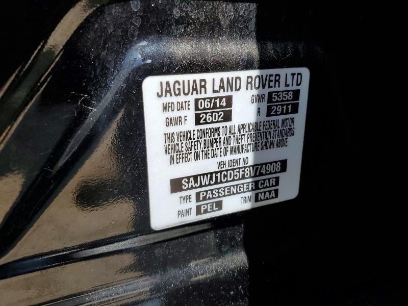 Продажа на аукционе авто 2015 Jaguar Xj, vin: SAJWJ1CD5F8V74908, номер лота: 61026876
