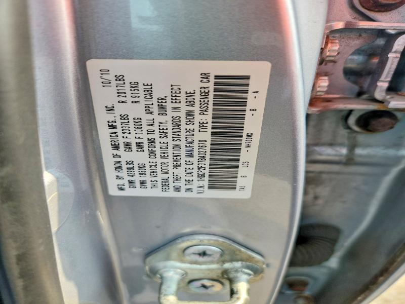 Продаж на аукціоні авто 2011 Honda Accord, vin: 1HGCP2F37BA027670, номер лоту: 62420536