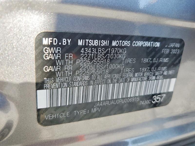 Продажа на аукционе авто 2023 Mitsubishi Outlander Sport, vin: JA4ARUAU0PU006915, номер лота: 59809026