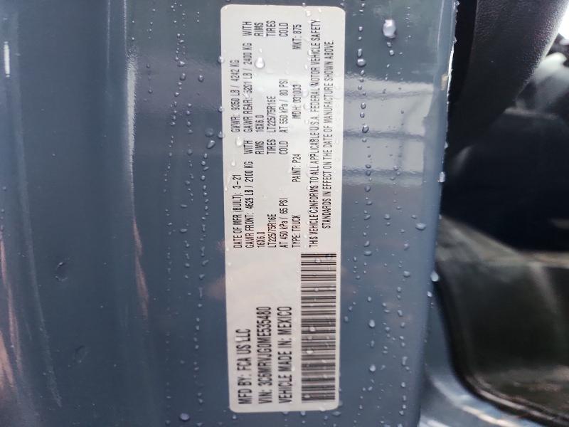 Продажа на аукционе авто 2021 Ram Promaster 3500, vin: 3C6MRVJG0ME535480, номер лота: 61498146