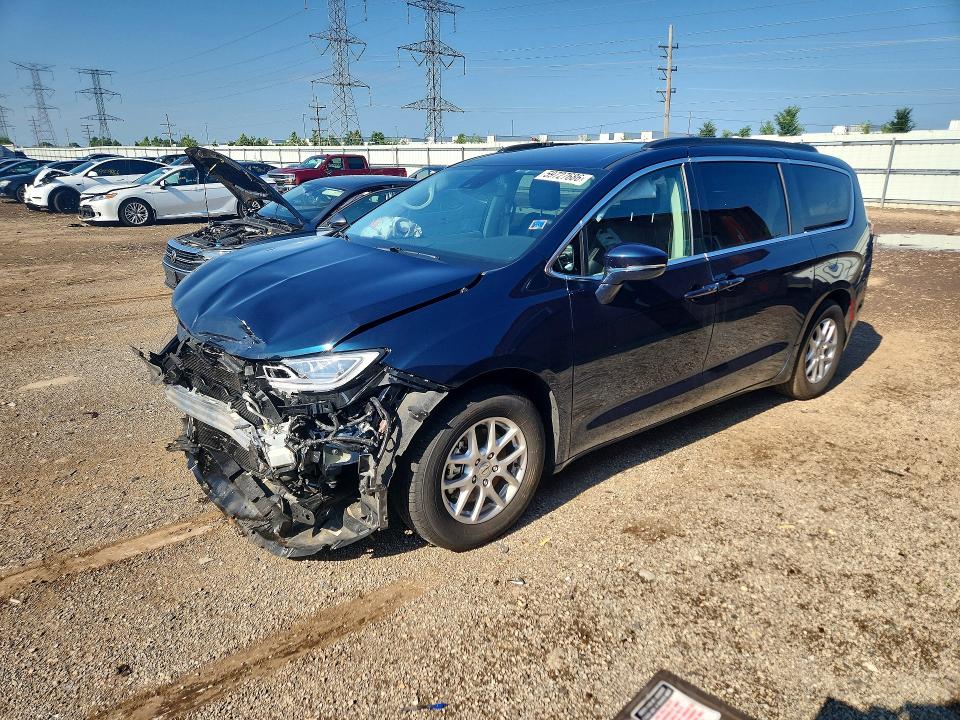 59727686 :رقم المزاد ، 2C4RC1BG2NR219831 vin ، 2022 Chrysler Pacifica مزاد بيع