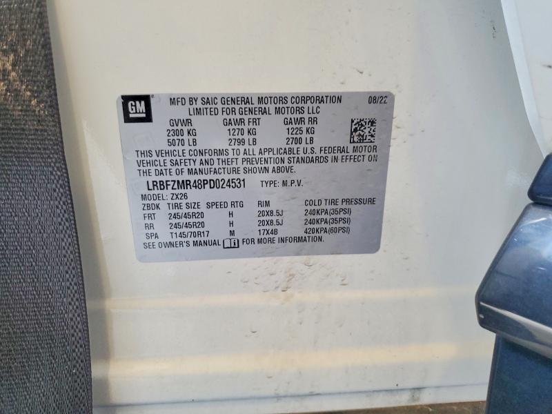 2023 Buick Envision მანქანა იყიდება აუქციონზე, vin: LRBFZMR48PD024531, აუქციონის ნომერი: 60803356