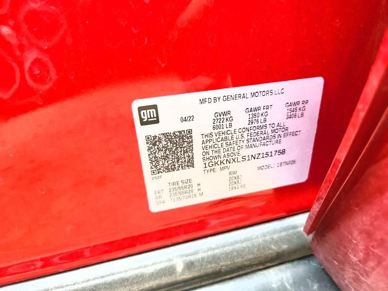 2022 Gmc Acadia მანქანა იყიდება აუქციონზე, vin: 1GKKNXLS1NZ151758, აუქციონის ნომერი: 60375726