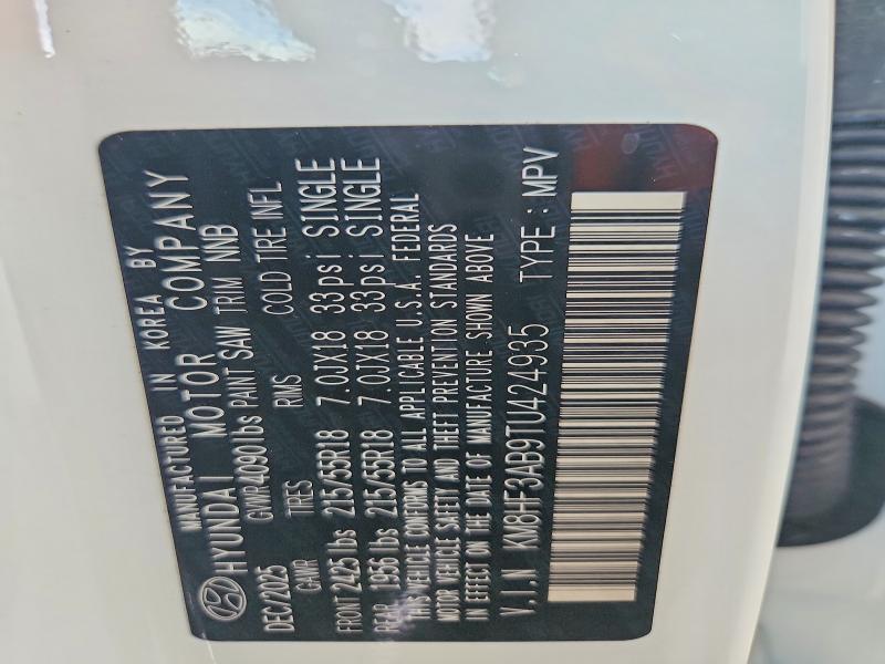 61683706 :رقم المزاد ، KM8HF3AB9TU424935 vin ، 2026 Hyundai Kona مزاد بيع