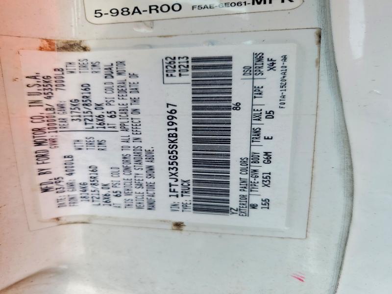 Продажа на аукционе авто 1995 Ford F350, vin: 1FTJX35G5SKB19967, номер лота: 62152806