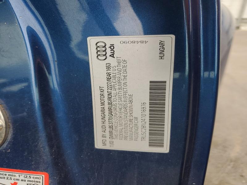Продаж на аукціоні авто 2004 Audi Tt, vin: TRUSC28N241016976, номер лоту: 57766646