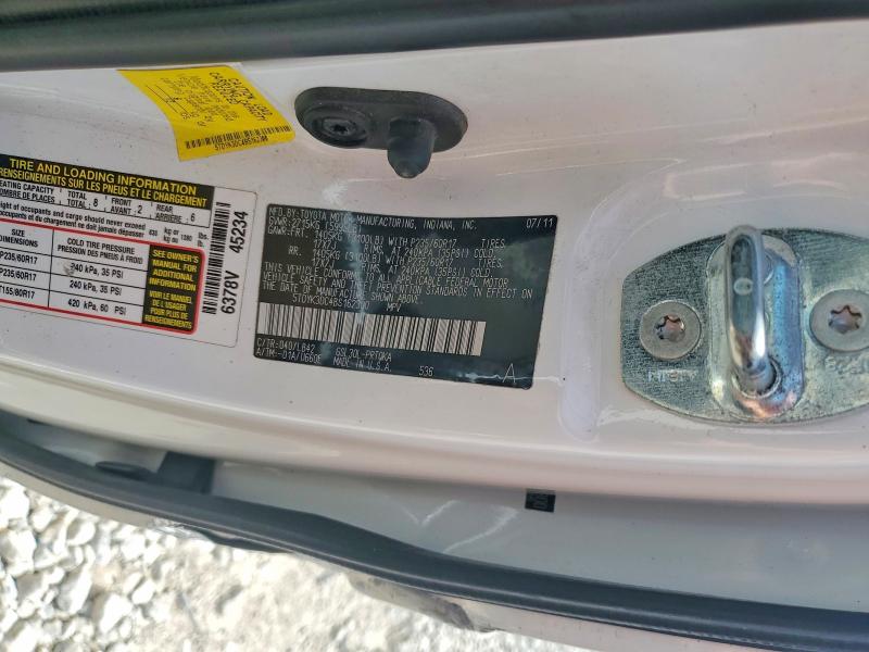Продаж на аукціоні авто 2011 Toyota Sienna, vin: 5TDYK3DC4BS162300, номер лоту: 58550416