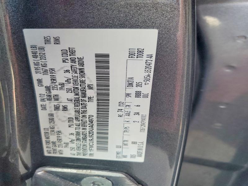 Aukcja sprzedaży 2013 Ford Escape, vin: 1FMCU9J92DUA04970, numer aukcji: 61242636