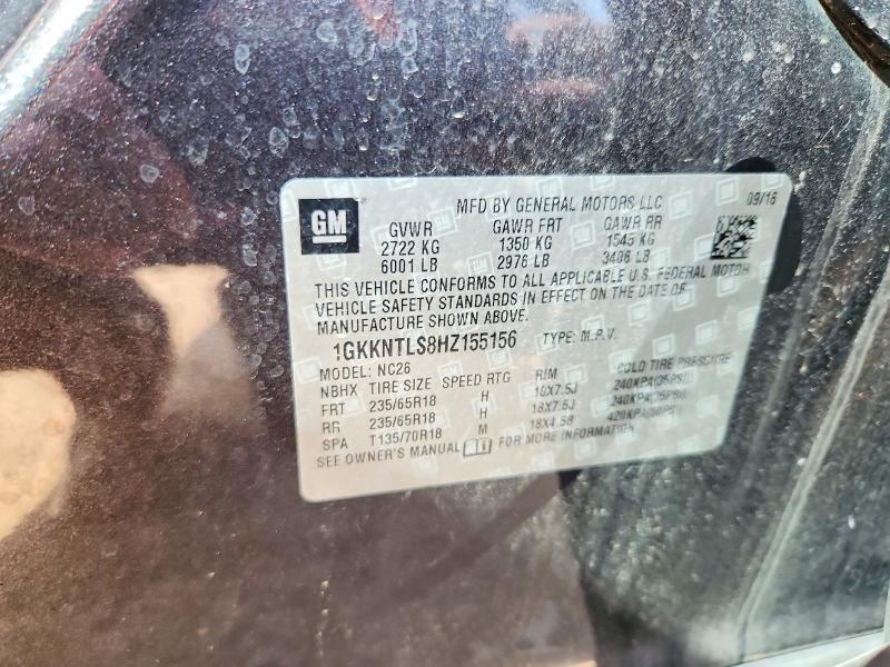 Продаж на аукціоні авто 2017 Gmc Acadia, vin: 1GKKNTLS8HZ155156, номер лоту: 85634985